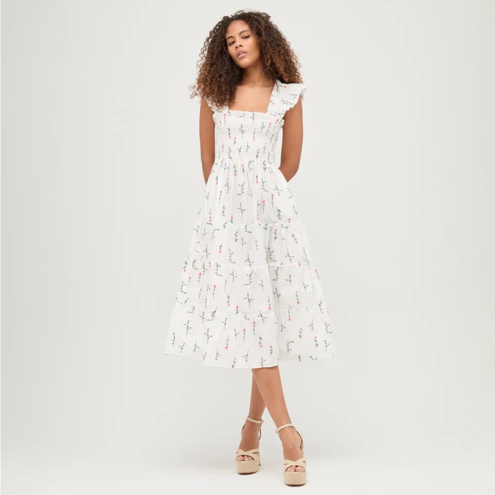 Hill House Home Ellie Wildflower Embroidered Dress